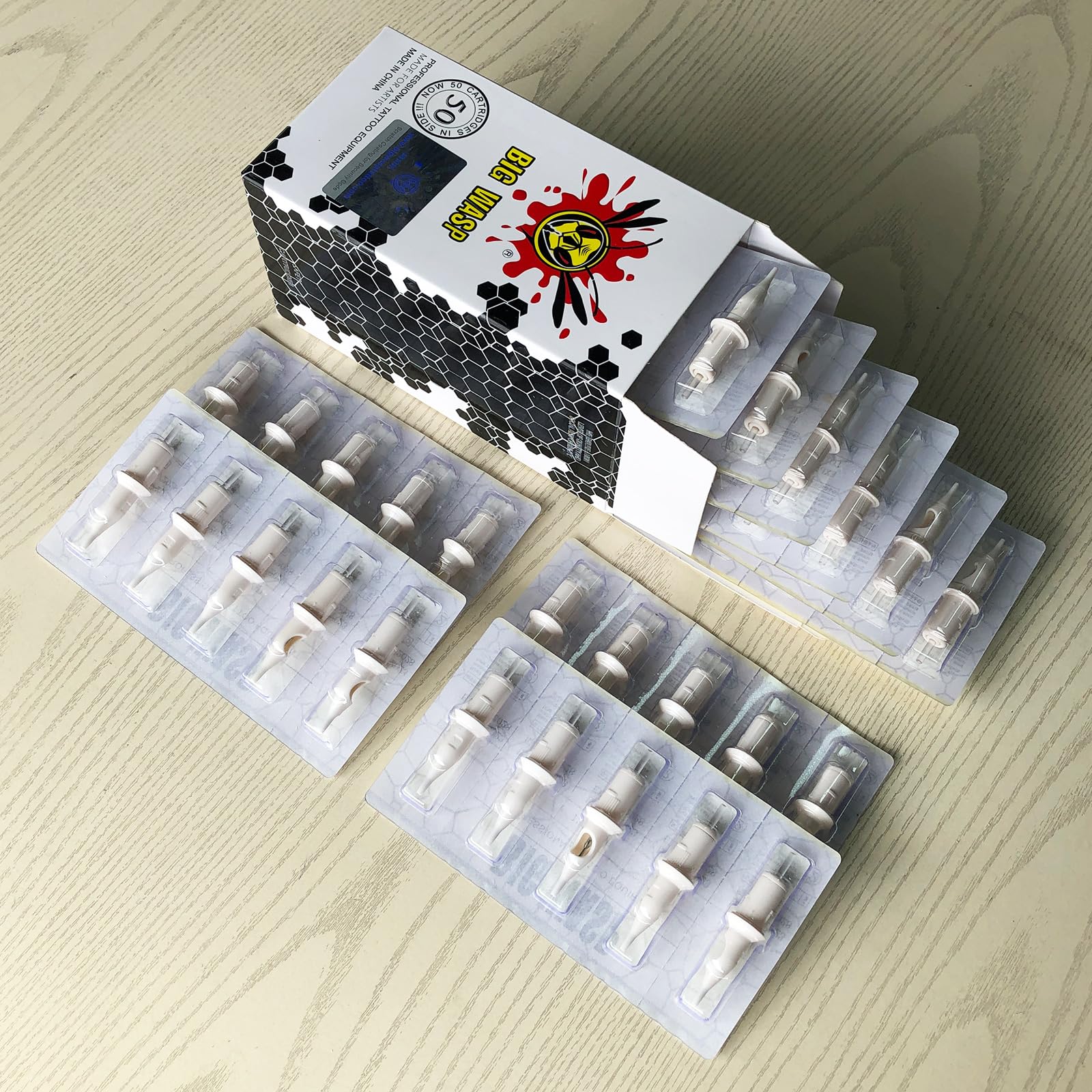Amazon.com: BIGWASP 50pcs Assorted Disposable Tattoo Needle